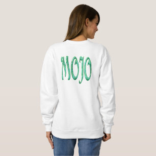 Mojo women white sweatshirt back