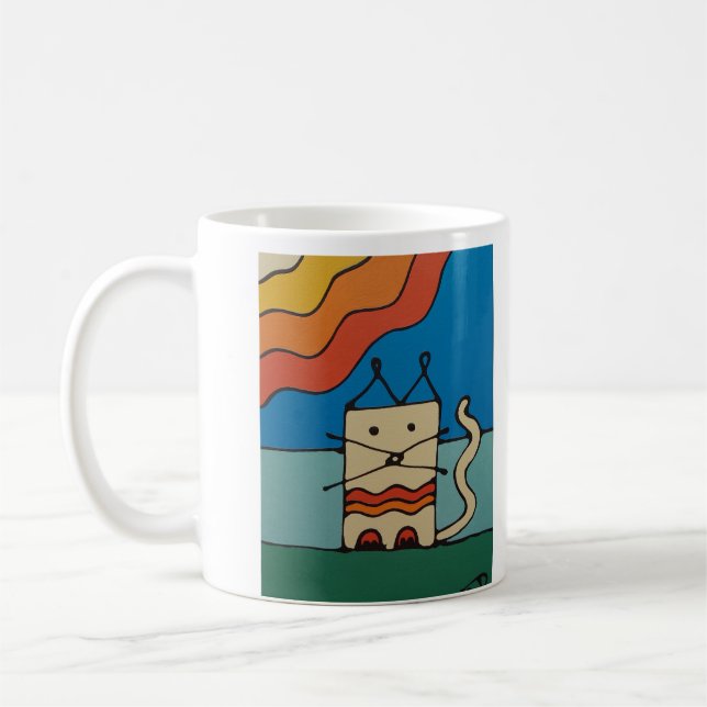 Mok - Sunnycat in the sun Coffee Mug (Left)