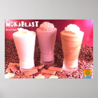 Mokablast Blended Drinks Poster