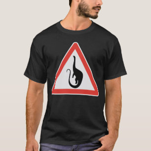Mokele-Mbembe Congo Dinosaur Road Sign T-Shirt