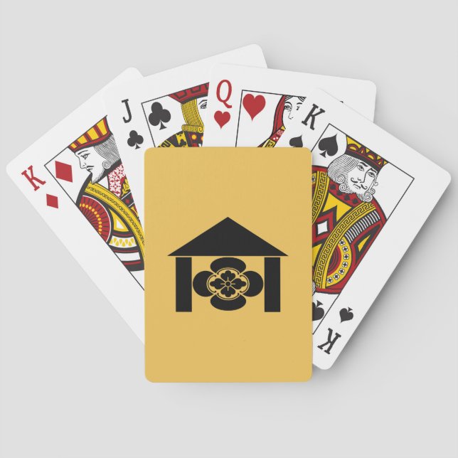 Mokko in hut playing cards (Back)