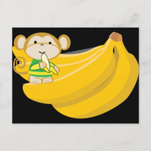 Mokko's Big Bunch Postcard - Black