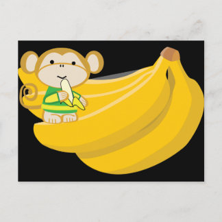 Mokko's Big Bunch Postcard - Black