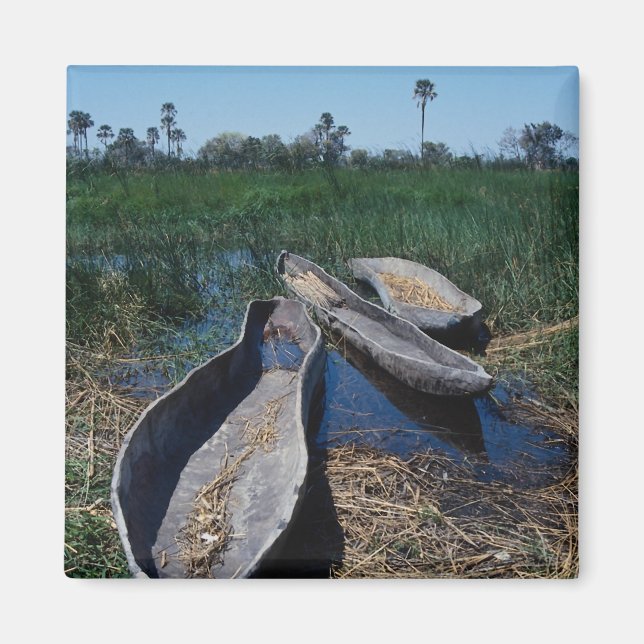 Mokoro's Okavango Delta, Botswana Magnet (Front)