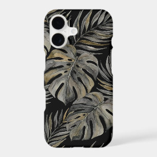 Moku Island Hawaiian Watercolor Monstera - Black