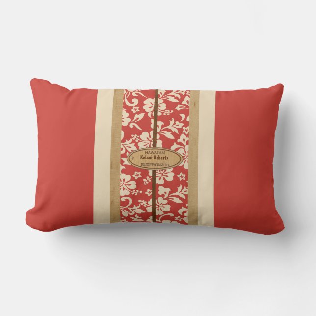 Mokuleia Surfboard Customisable Lumbar Pillows (Front)