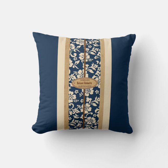 Mokuleia Surfboard Customisable Square Pillows (Front)