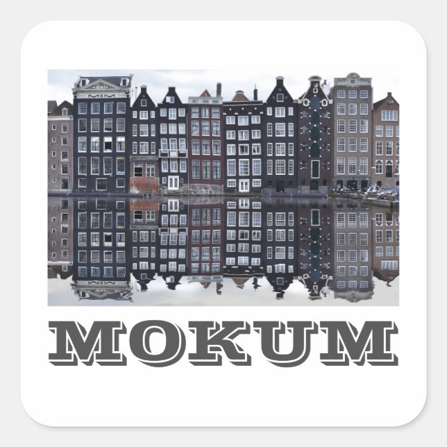 Mokum (Amsterdam) Square Sticker (Front)