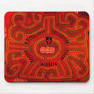 Mola Design by San Blas Indians Mouse Pad