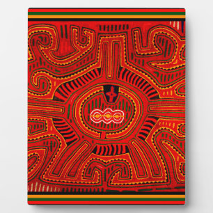 Mola Design by San Blas Indians Plaque