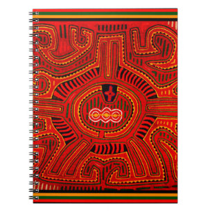 Mola Design by San Blas Indians Spiral Notebook