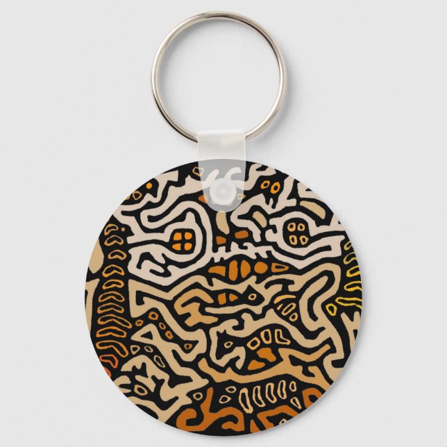 Mola Spirit Souls Dance Key Ring (Front)