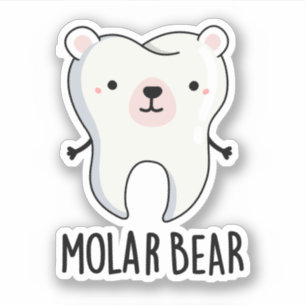 Molar Bear Funny Tooth Pun 