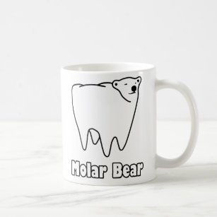 Molar Bear Polar Tooth Bear Coffee Mug