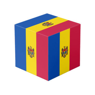 Moldavia flag cube
