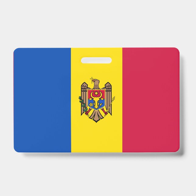 Moldavia flag ID badge (Front)