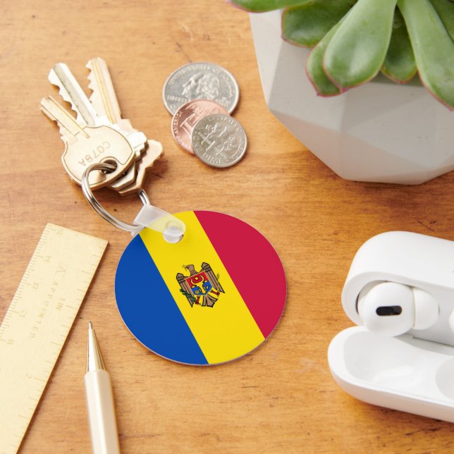 Moldavia flag key ring (Desk)