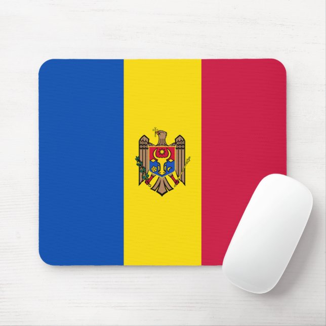 Moldavia flag mouse pad (With Mouse)