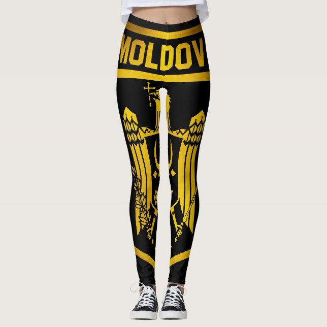 Moldova Emblem Leggings (Front)