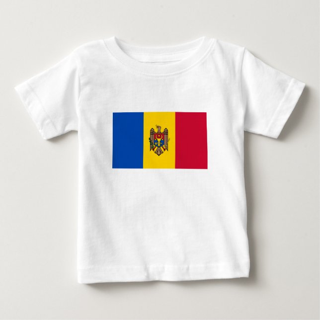 Moldova Flag Baby T-Shirt (Front)