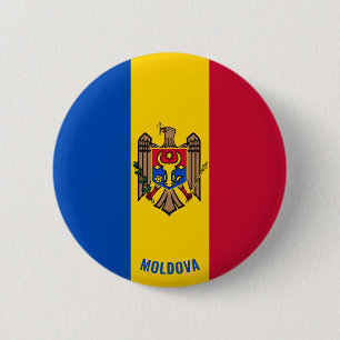 Moldova Flag Cute Patriotic 6 Cm Round Badge