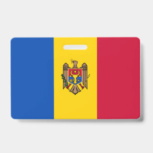 Moldova Flag ID Badge