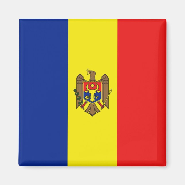Moldova Flag Magnet (Front)