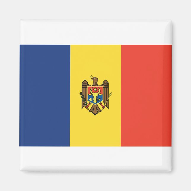 Moldova Flag Magnet (Front)
