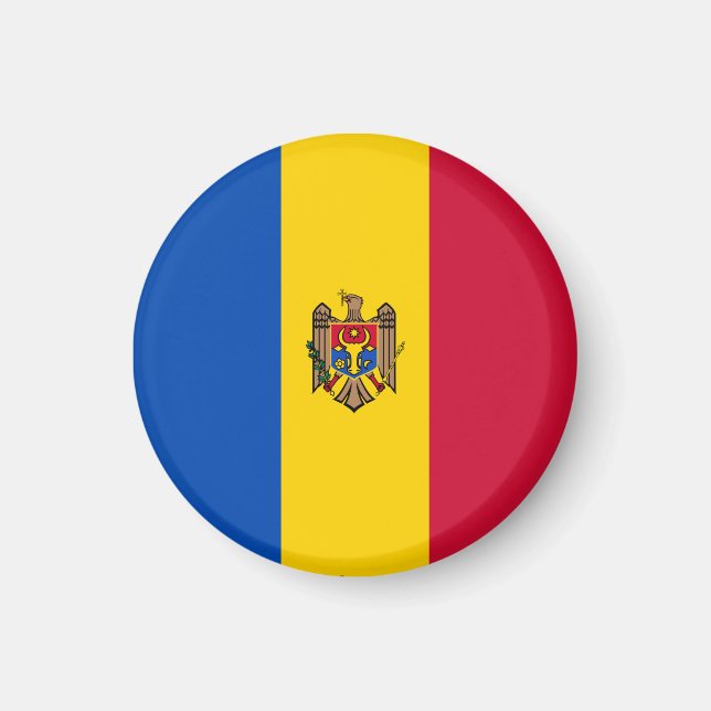Moldova Flag Magnet (Front)