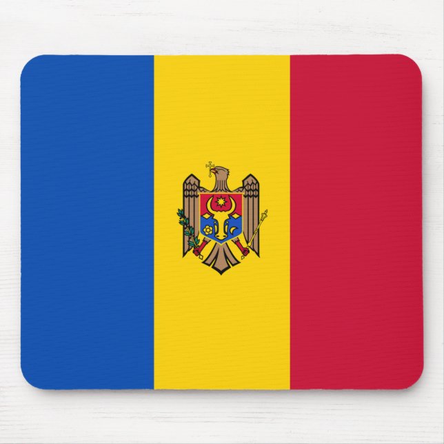 Moldova Flag Mouse Pad (Front)