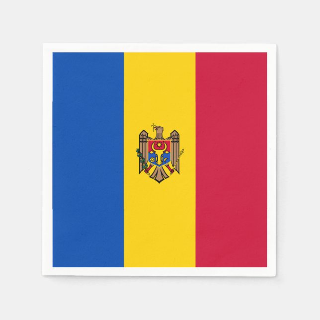 Moldova Flag Napkin (Front)