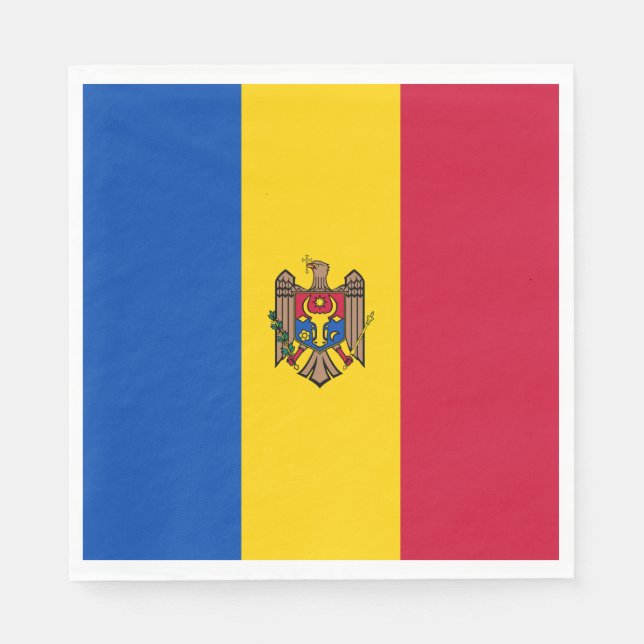 Moldova Flag Napkin (Front)