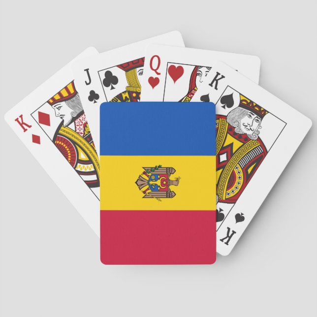 Moldova Flag Playing Cards (Back)