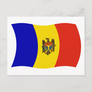 Moldova Flag Postcard