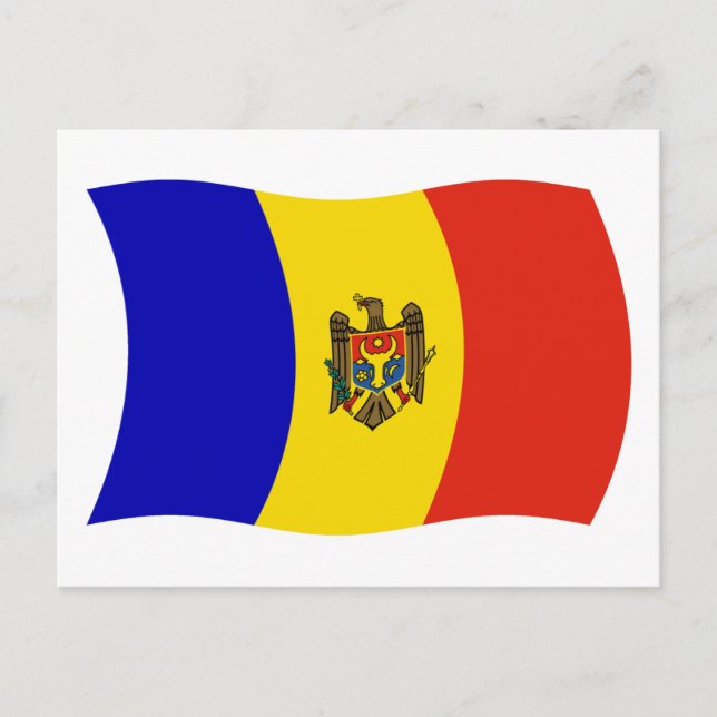 Moldova Flag Postcard (Front)