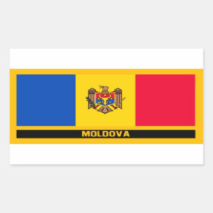 Moldova Flag Rectangular Sticker