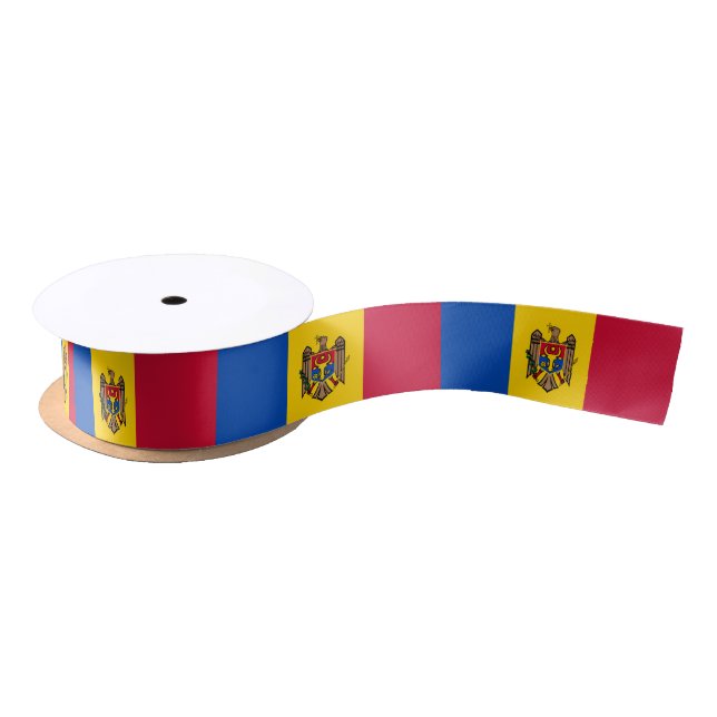 Moldova Flag Satin Ribbon (Spool)
