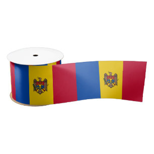 Moldova Flag Satin Ribbon
