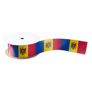 Moldova Flag Satin Ribbon
