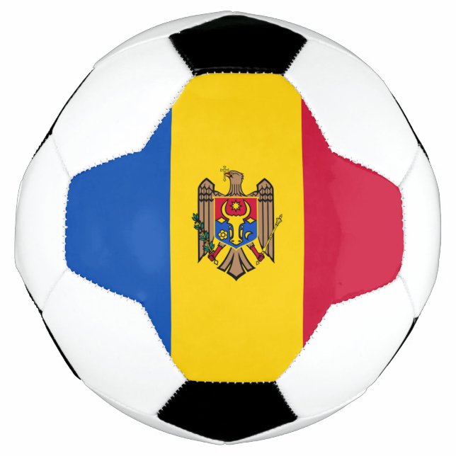 Moldova Flag Soccer Ball (Front)