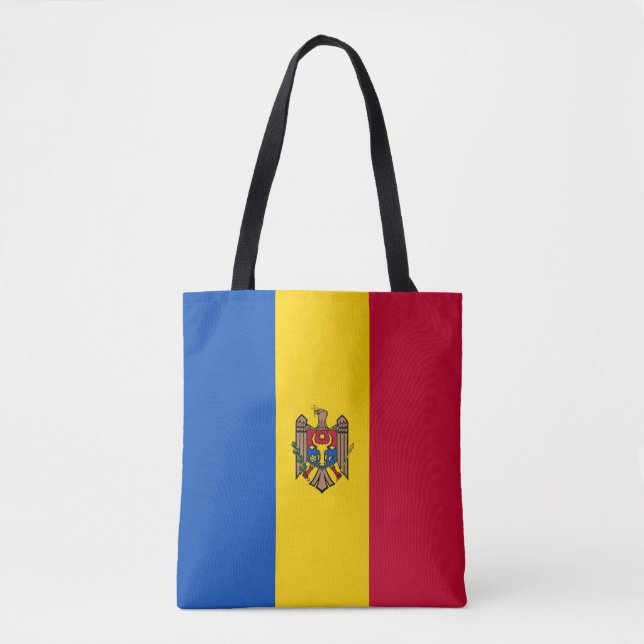 Moldova Flag Tote Bag (Front)