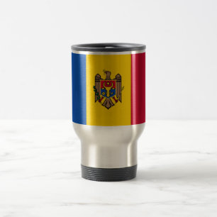Moldova Flag Travel Mug