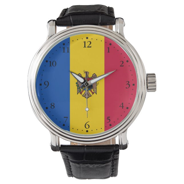 Moldova Flag Watch (Front)