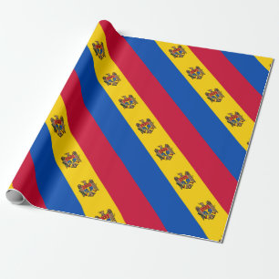 Moldova Flag Wrapping Paper