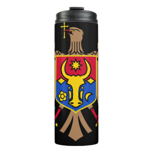 MOLDOVA Special Gift Black Tourist Classic Thermal Tumbler