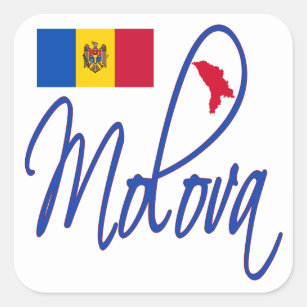 Moldova Square Sticker