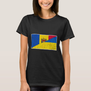 Moldova Ukraine Flag Moldovan Ukrainian Pride Nati T-Shirt