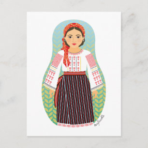 Moldovan Matryoshka Postcard