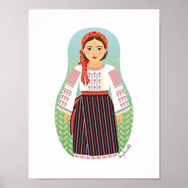 Moldovan Matryoshka Poster (Front)