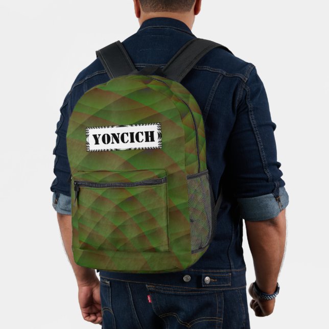 Moldy Interference by Kenneth Yoncich Printed Backpack (Insitu (Model))